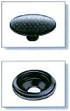 military black snaps - caps and sockets